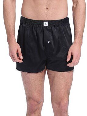 Lilysilk Silk Boxer in Black Size XXL